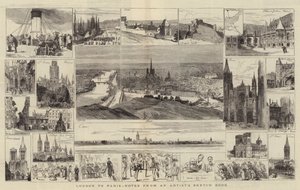 London till Paris, anteckningar från en konstnärs skissbok (gravyr) av English School