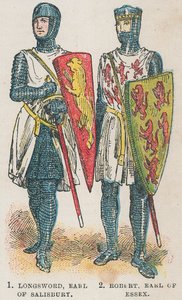 Longsword, jarl af Salisbury; Robert, jarl af Essexswed av English School