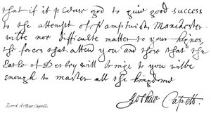 Lord Arthur Capell av English School