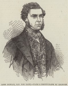 Lord Duncan, MP för Bath (gravyr) av English School