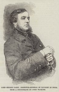 Lord George Paget, generalinspektör för kavalleriet i Indien (gravyr) av English School