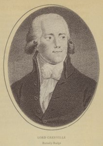 Lord Grenville, Barnaby Rudge (litho) av English School