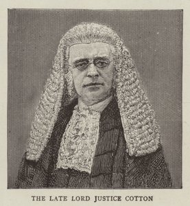 Lord Justice Cotton (gravyr) av English School