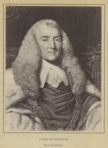 Lord Mansfield, Barnaby Rudge (litho) av English School