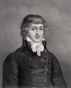 Louis Antonie Leon de Saint-Just, graverad av W.H. Mote, illustration från 