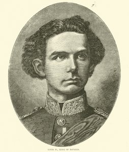 Ludvig II, kung av Bayern, oktober 1870 av English School