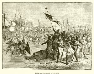Ludvig IX landar i Egypten av English School
