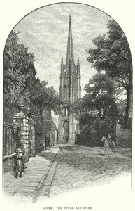 Louth: Tornet och spiran (gravyr) av English School