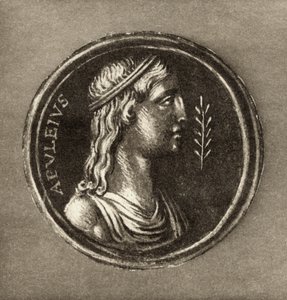Lucius Apuleius (c.124-c.180 AD), från frontispicen till Historien om Amor och psyke av Lucius Apulieius, publicerad 1903 av English School