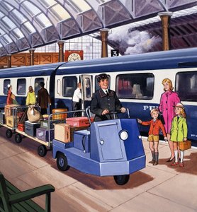 Bagagetransportör förare av English School