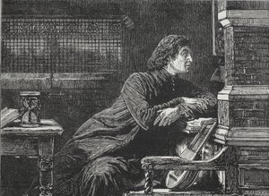 Luther at the Casement, illustration från The History of Protestantism av James Aitken Wylie (1808-1890), pub. 1878 av English School