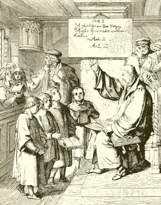 Luther undervisar barn av English School