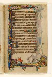 MS 1-2005, fol. 68r: The Giant Skate, marginaldekoration från Macclesfield Psalter, Use of Sarum, East Anglia, c.1330 av English School