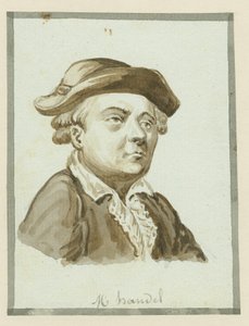 M. Handel, mitten av 1800-talet (bläck på papper) av English School