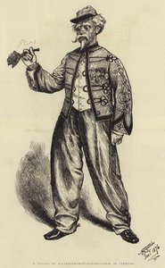 M Marius, som Roland-de-Roncevaux-Ramponneau i "Nemesis" (gravyr) av English School