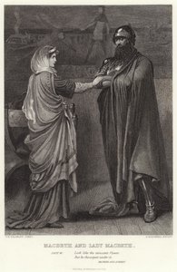 Macbeth och Lady Macbeth, Macbeth, akt I, scen V av English School