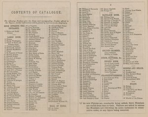Madame Tussaud & Sons utställningskatalog för 1875 av English School