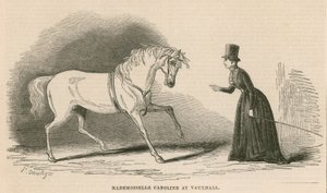 Mademoiselle Caroline på Vauxhall Gardens, London av English School