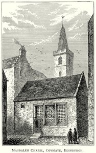 Magdalen Chapel, Cowgate, Edinburgh (gravyr) av English School