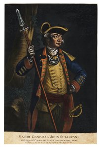 Generalmajor John Sullivan, 1776 (handfärgad mezzotint)