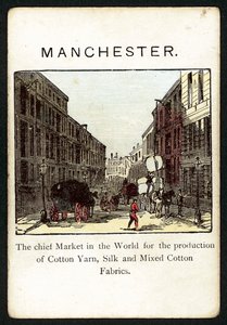 Manchester (färg litho) av English School