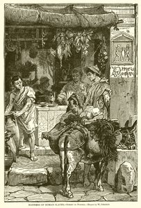 Manners of Roman Slaves.--Street in Pompeii av English School