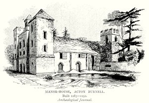 Manor-House, Acton Burnell (gravyr) av English School