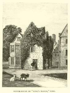 Manor-House eller Kings Manor, York av English School