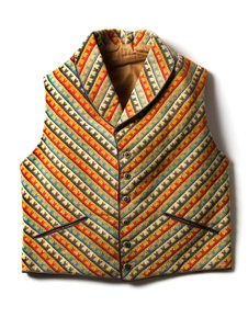 Herrväst, 1840-tal (broderad canvas) av English School