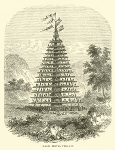 Maori festpyramid av English School