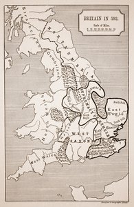 Karta över Storbritannien 593, tryckt av Stanfords Geographical Establishment