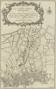 Karta över Islington, Clerkenwell, Holborn och Finsbury