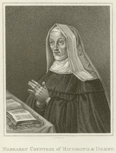 Margaret, grevinna av Richmond och Derby (gravyr) av English School