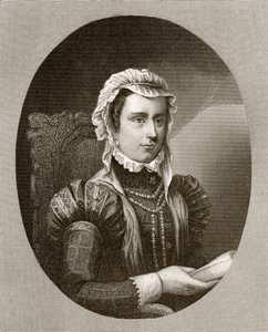 Margareta, hertiginna av Parma, från "History of the Reign of Philip II", publicerad 1855 av English School