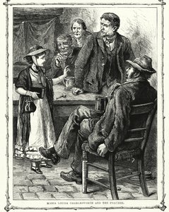 Maria Louisa Charlesworth och tjuvskytten (gravyr) av English School