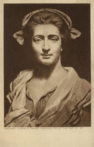 Marie Tussaud, fransk konstnär och vaxskulptör (litografi) av English School