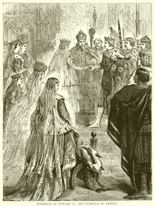 Äktenskap mellan Edvard II och Isabella av Frankrike av English School