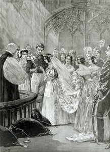 Giftermål mellan drottning Victoria (1819-1901) och prins Albert (1819-61) vid St. James