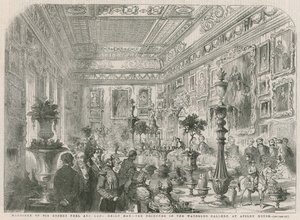 Äktenskap mellan Sir Robert Peel och Lady Emily Hay av English School