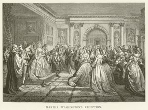 Martha Washingtons mottagning av English School