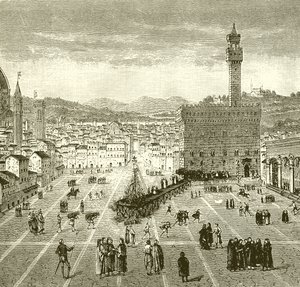 Savonarolas martyrskap av English School