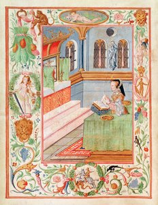 Mary I välsignande krampringar (pigment på veläng)
