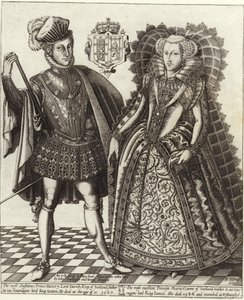 Mary, Queen of Scots och Henry Stuart, Lord Darnley av English School