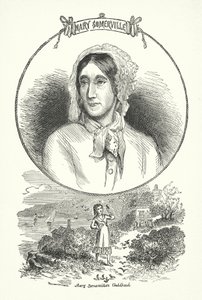 Mary Somerville, skotsk vetenskapsman och författare (gravyr) av English School