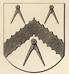 Frimurarnas vapen, från "The History of Freemasonry, volume II", utgiven av Thomas C. Jack, London, 1883. av English School