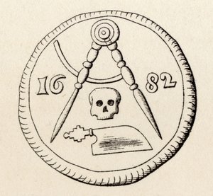 Frimurares sigill av Maestrichts snickare, daterad 1682, från 