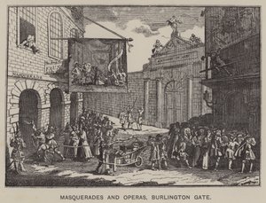 Maskerader och operor, Burlington Gate (gravyr) av English School