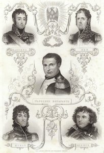Massena, Ney, Napoleon Bonaparte, Murat och Kleber av English School