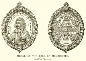 Medalj av Earl of Manchester av English School
