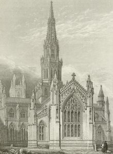 Melrose Abbey, restaurerad av English School